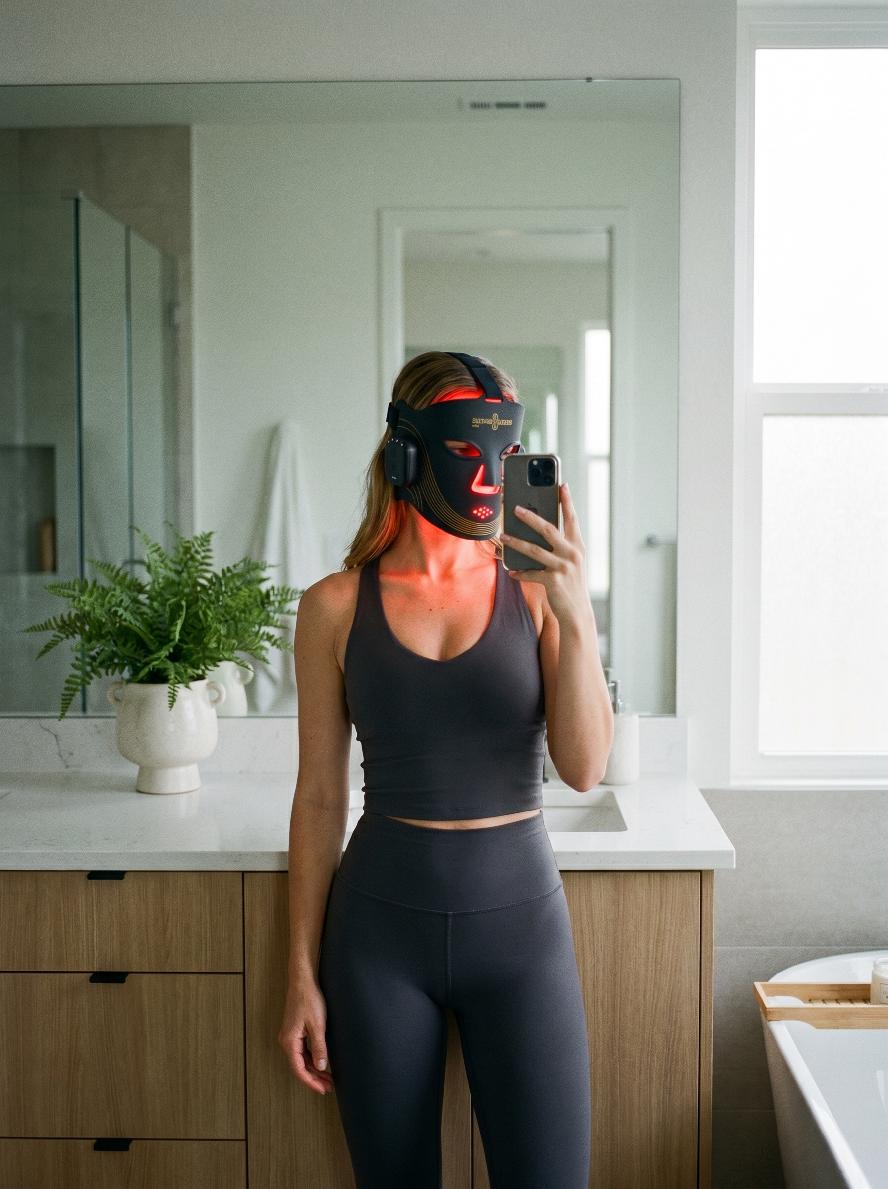 Red Light Therapy & NIR Mask with 4 Light Types