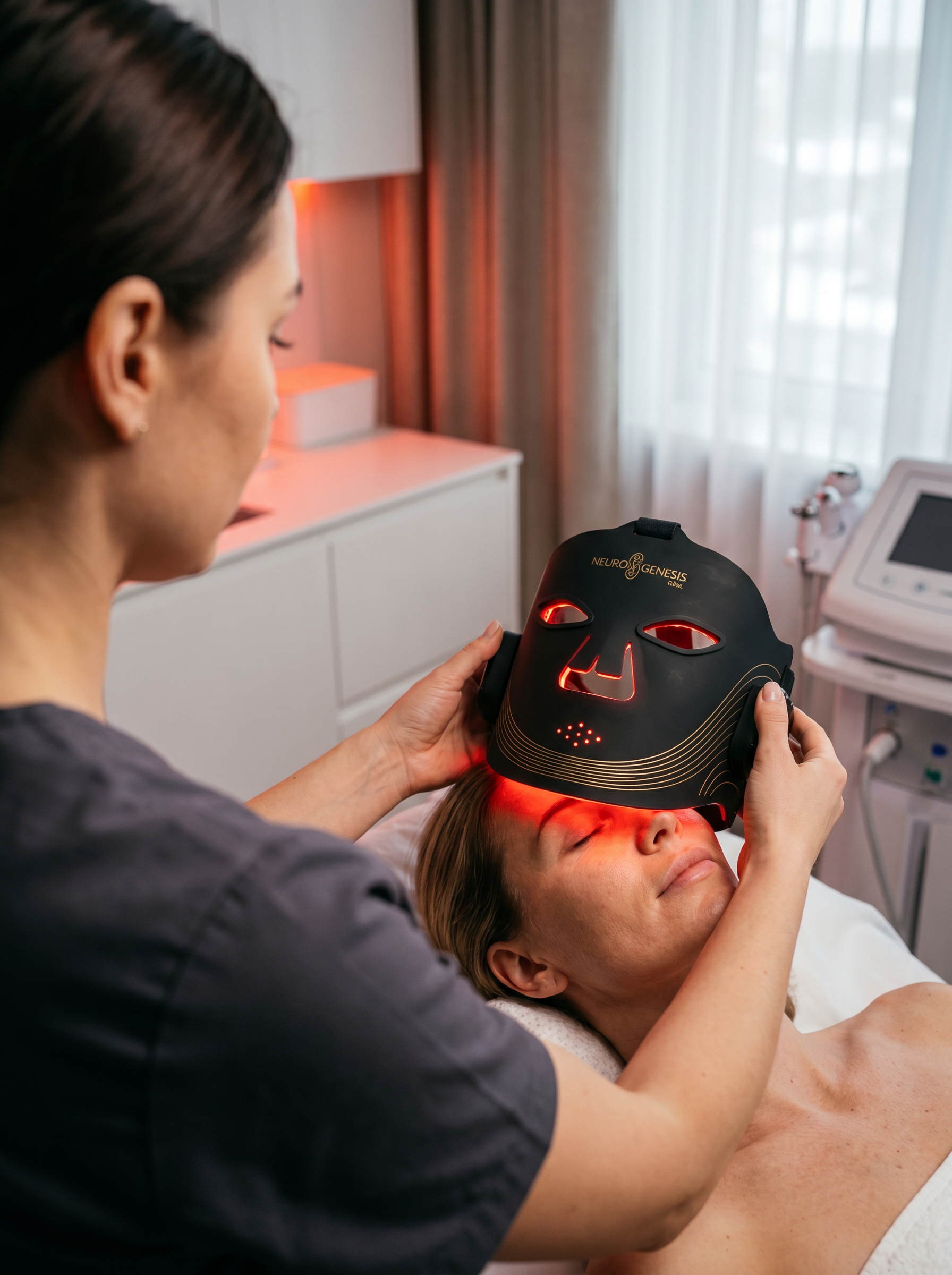 Red Light Therapy & NIR Mask with 4 Light Types