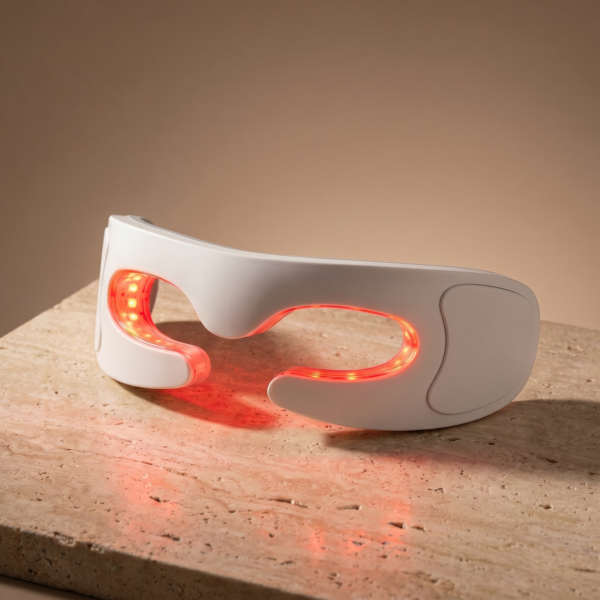 Red Light Therapy and Massage Glasses for Lower and Upper Eye Area