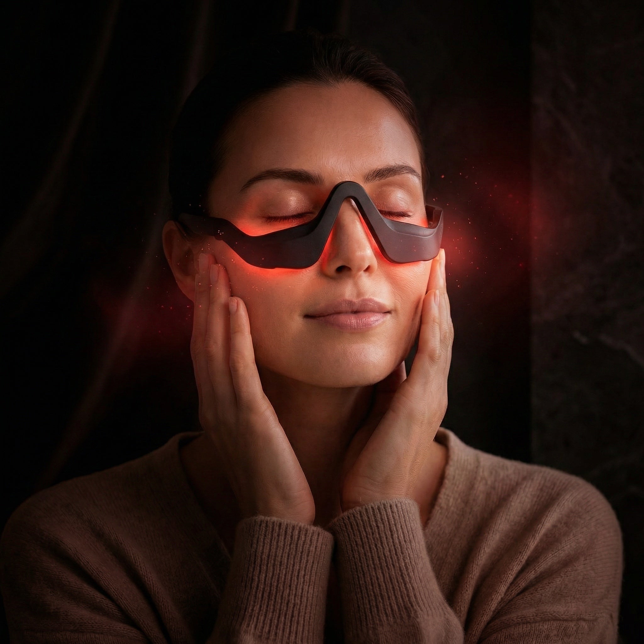 Red Light Therapy and Microcurrent Glasses for the Eye Area