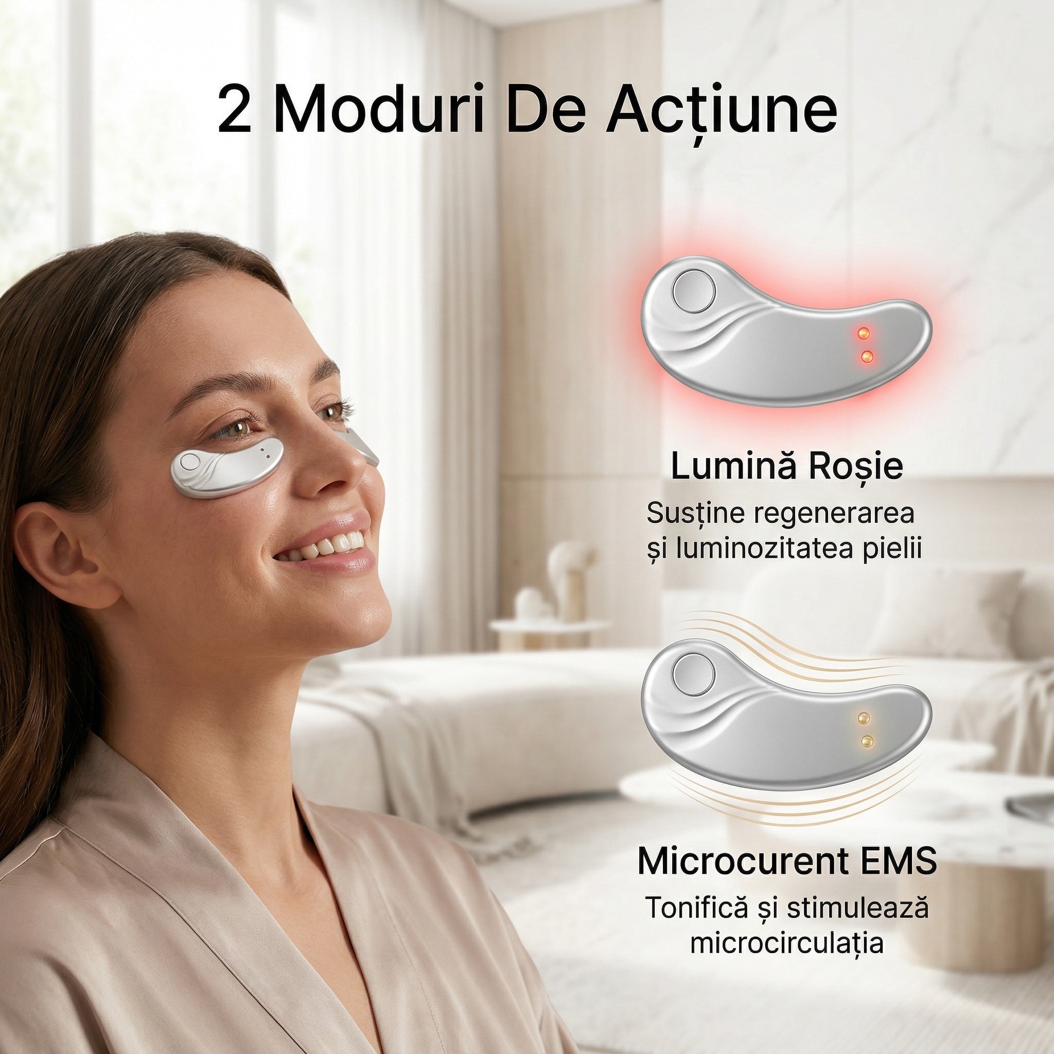 Red Light & Microcurrent Eye Patches