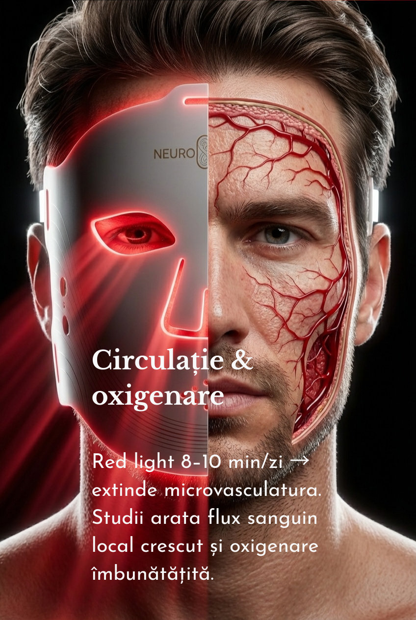 Red Light Therapy & NIR Mask with 4 Light Types