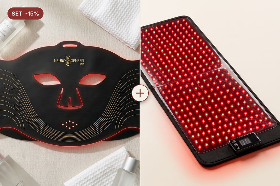 Rituale Viso e Recupero | Maschera Red Light Therapy + Materassino MAT 360