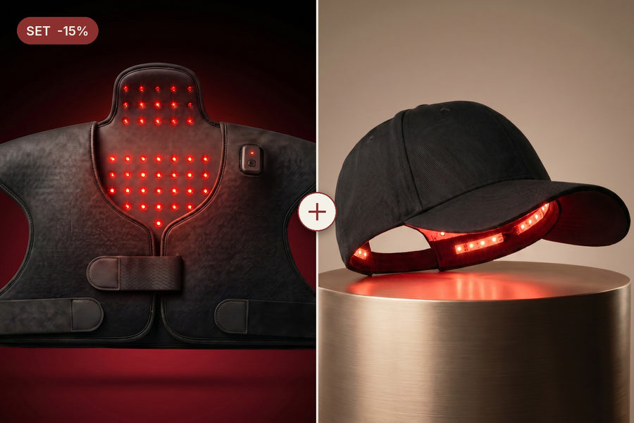 Duo Corpo e Capelli | Gilet Red Light Therapy + Cuffia Crescita Capelli