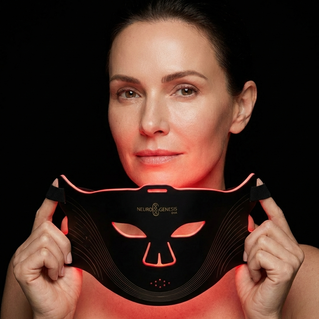 Red Light Therapy & NIR Mask with 4 Light Types